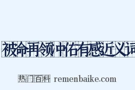 被命再领冲佑有感近义词是什么意思的图片